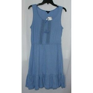 Bebop Women's Juniors Misses Casual Dress Size M Color Chambray Blue
